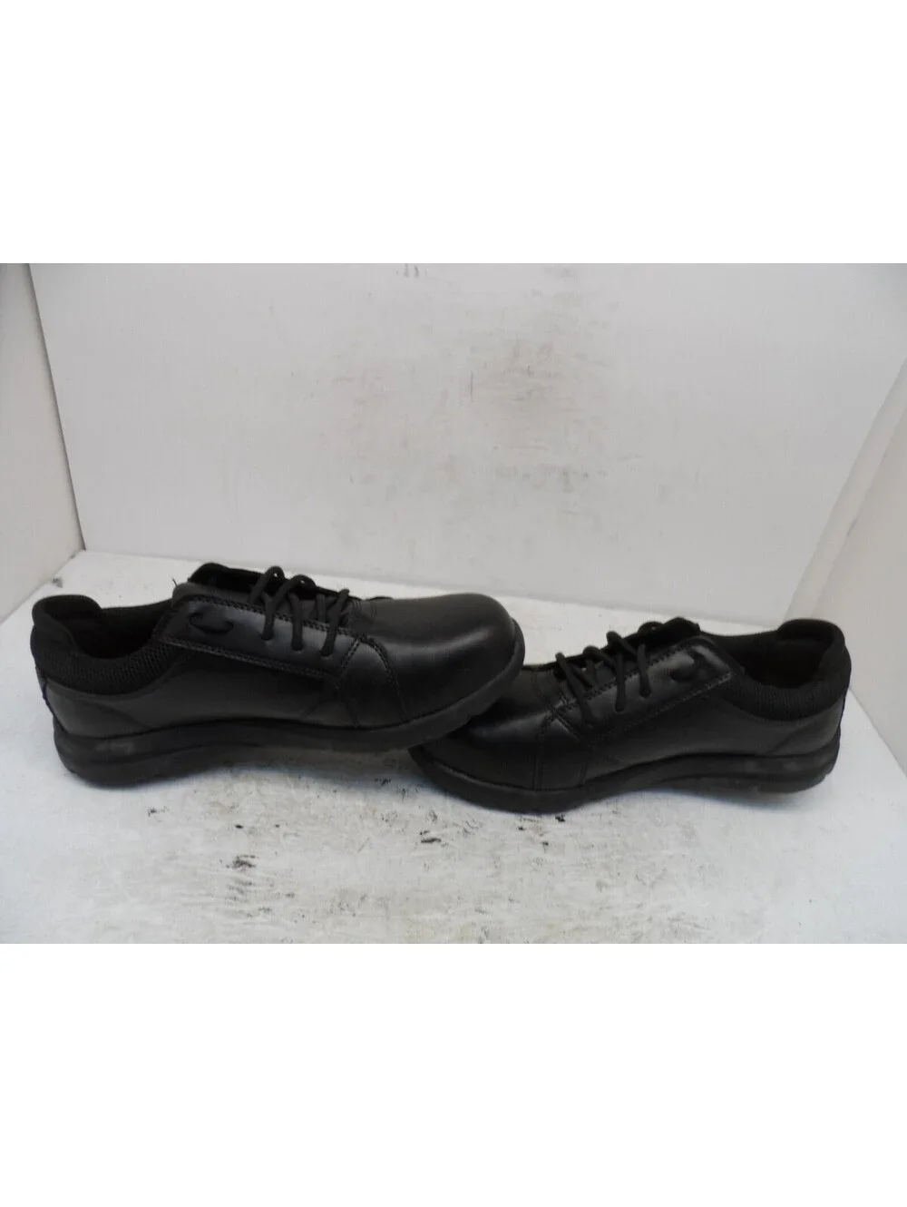 Dakota Men's Lace-Up Steel Toe Sport Oxford Shoes 3105 Black Leather Size 8.5M